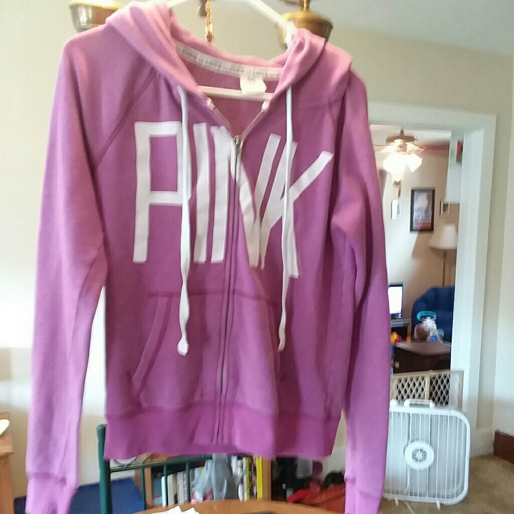 PINK VS zip up hoodie great used condition! Disc. Shipping!